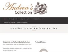 Tablet Screenshot of andreascollection.com.au